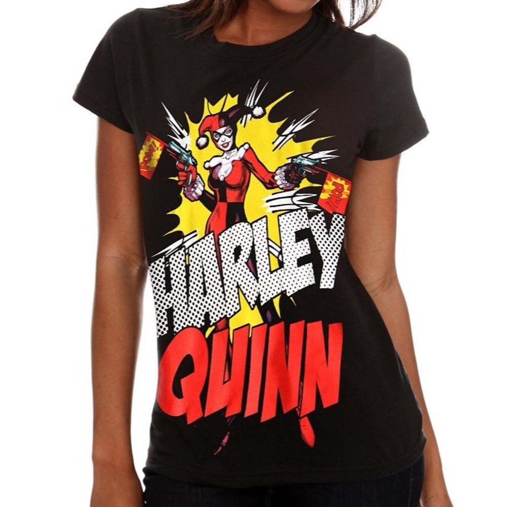Hot topic DC comics Harley Quinn t shirt